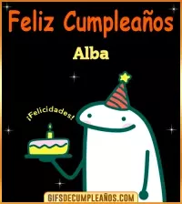 GIF Flork meme Cumpleaños Alba